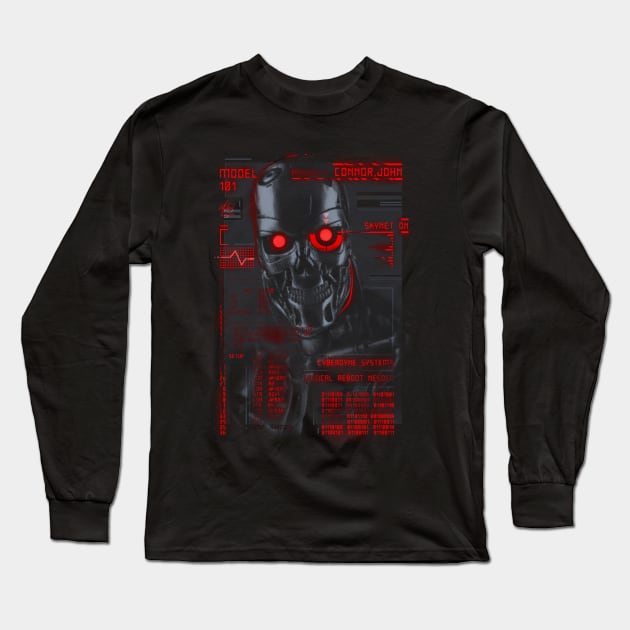 Terminator black Long Sleeve T-Shirt by Mateus